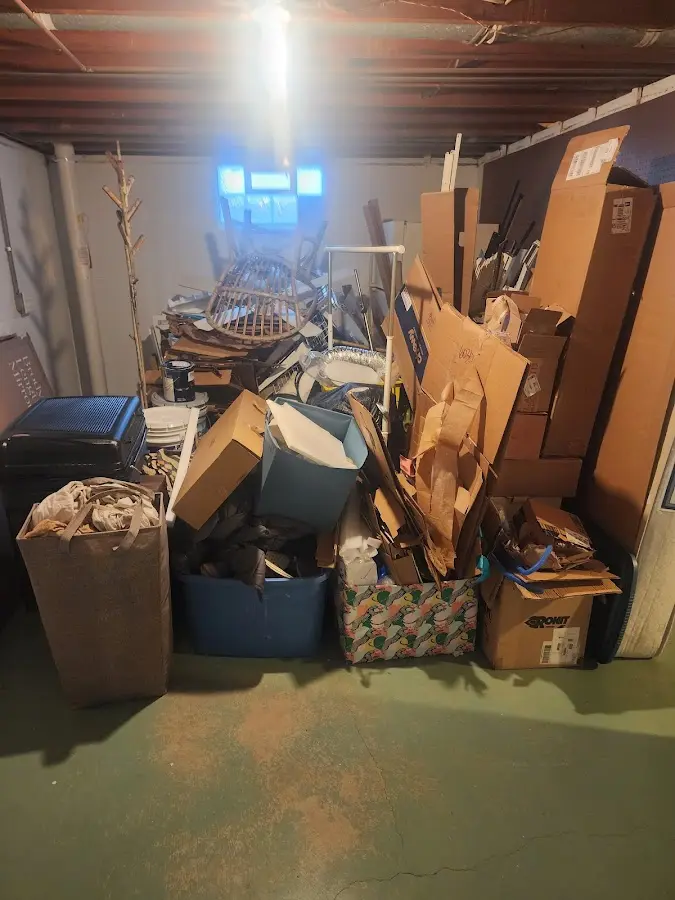 Roll-off dumpster container at job site for Concrete Dumpster Rental in Gardiner